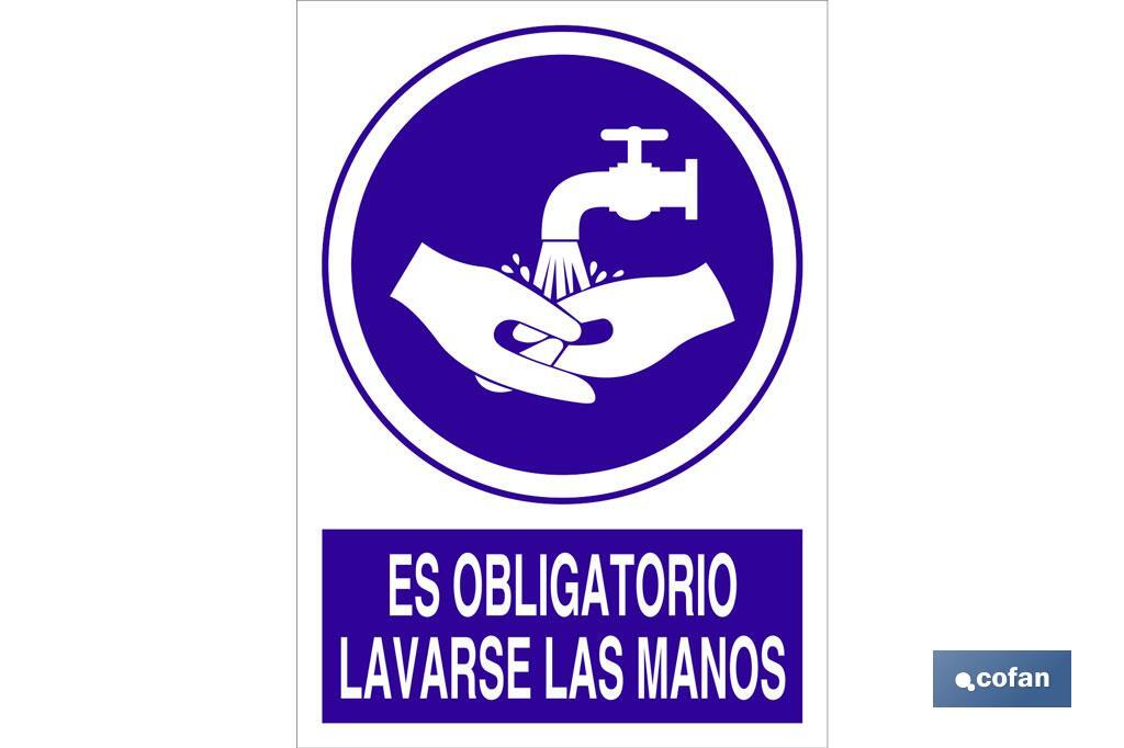 Es obligatorio lavarse las manos