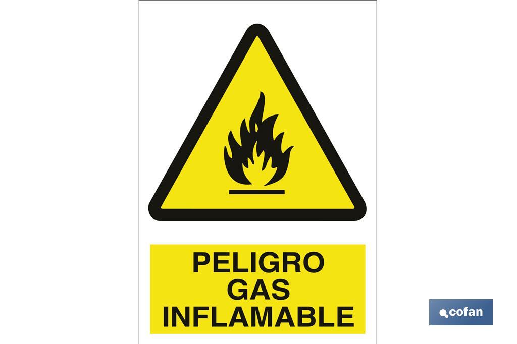 Peligro gas inflamable